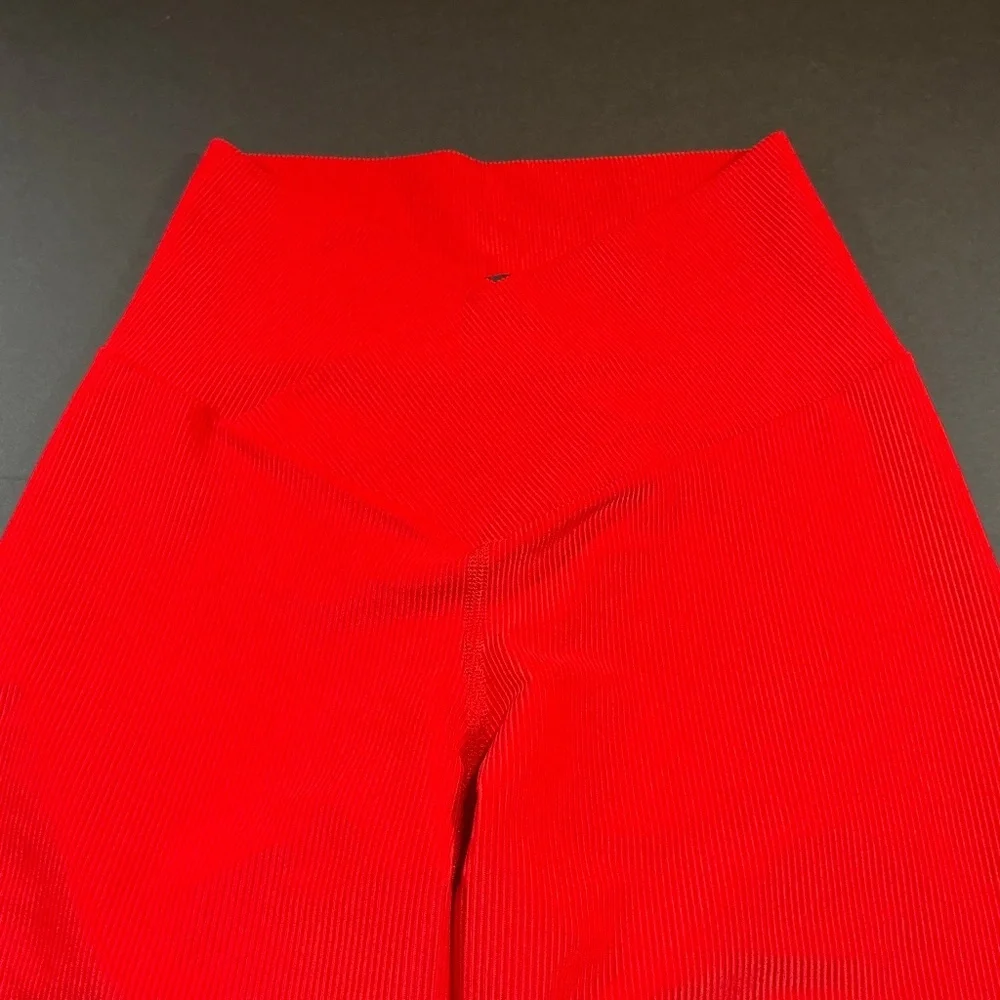 Beach Riot Cara Rib Legging Red High-Rise Ribbed Size Small - Picture 4 of 10